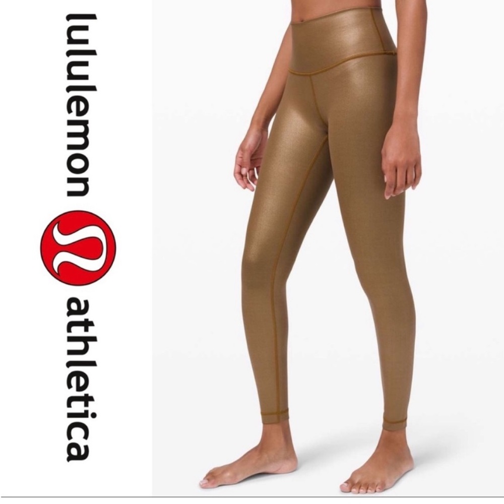 NWOT Lululemon SPECIAL EDITION •Wunder Under High-Rise Tight *Foil 28" Cooper